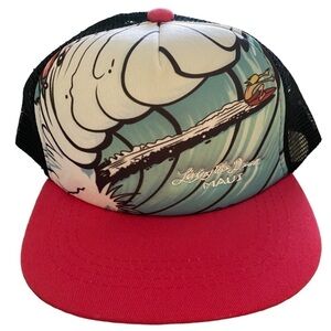 NEW Living the Dream MAUI Snapback Hat Cap w/ Pink Flat Bill Unisex Kid’s Size